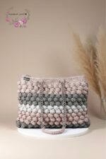 👜 Popcorn Beaded Bag – Polyester Macramé