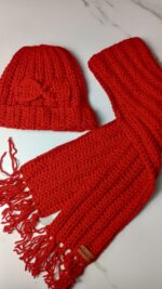 🧣 Kids Scarf & Beanie Set – Adjustable Size