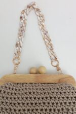 Wooden Frame Bag – Polyester Macrame Cord - Image 2