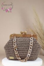 Wooden Frame Bag – Polyester Macrame Cord